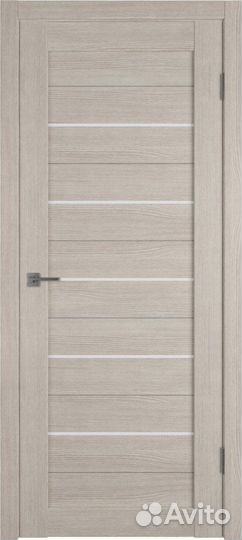 Межкомнатная дверь экошпон VFD GLAtum Х5, остеклен