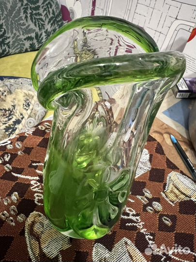 Ваза цветное стекло СССР