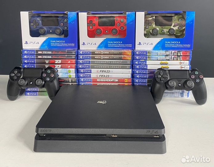 Sony Playstation 4 Slim + 380 Игр