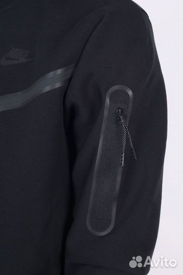 Zip худи Nike tech fleece Чёрная