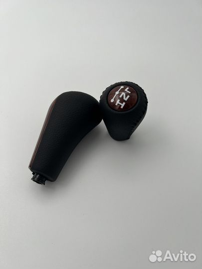 Ручки АКПП Prado 120 Гладкая кожа Дерево косточка