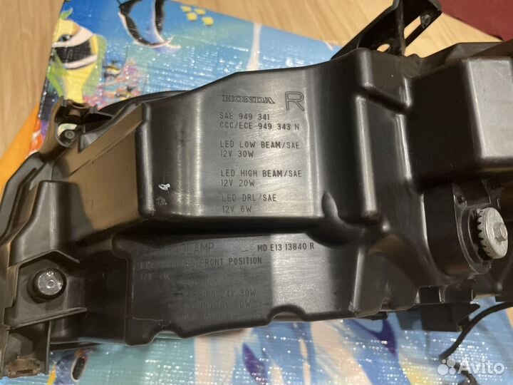 Фара правая светодиодная Acura MDX III (2014-2016)