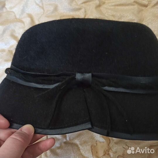 Шляпа женская с ушками фетровая