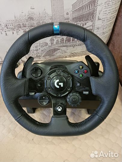 Игровой руль с 3 педалями и коробкой передач