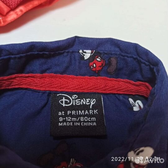 Рубашка с Микки Маусом