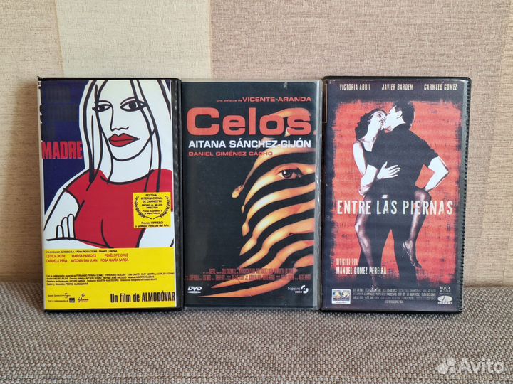 3 vhs: фильмы на испанском языке. Цена за 3 шт