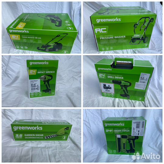 Инструменты greenworks