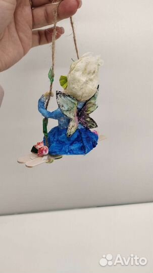 Ватные елочные игрушки