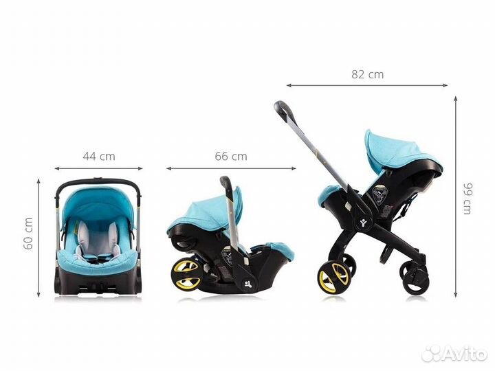 Коляска автолюлька foofoo