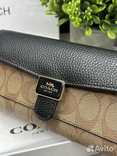 Кошелек женский натуральная кожа Coach