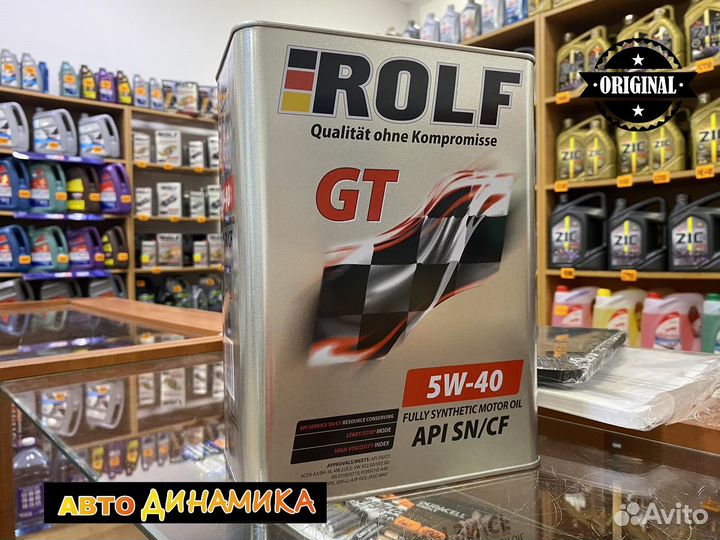Rolf 5W40 GT, масло моторное 4л