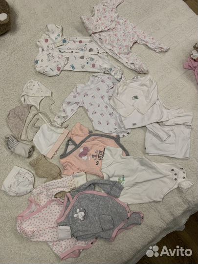 Одежда для новорожденных пакетом 50-56