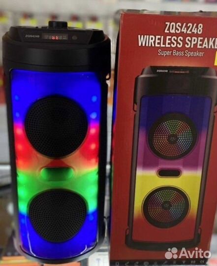 Портативная колонка ZQS 4248+микрофон