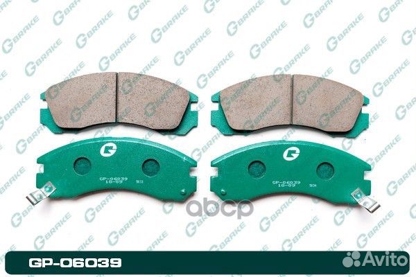 Колодки тормозные GP06039 gbrake