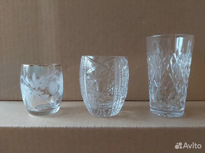 Хрусталь: стаканы, фужеры, стопки, кружки, бокалы
