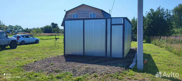 Гараж пенал ракушка оцинкованный