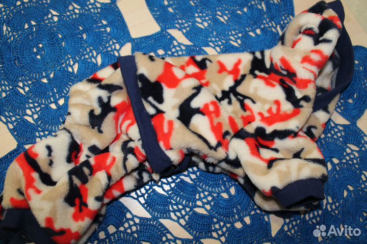 Комбинезон для собак мелких пород флисовый