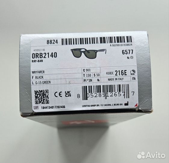 Ray-Ban wayfarer, RB 2140 (новые, оригинал)