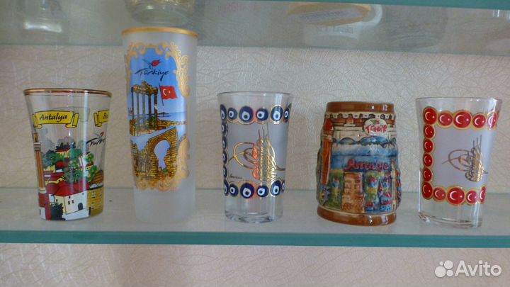 Рюмки стопки из разных стран и городов 1