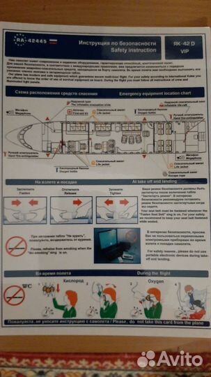 Инструкции по безопасности в самолетах
