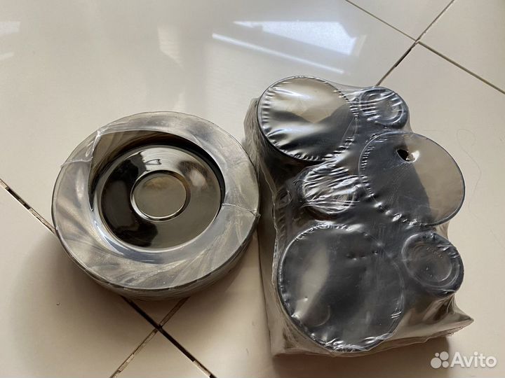 Новый чайный/кофейный сервиз из темного стекла Фра