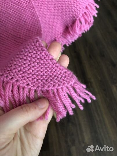 Шаль платок ручной вязки шерсть