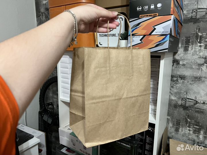 Крафт пакеты с ручками