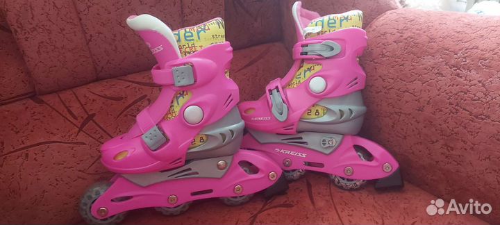 Роликовые коньки детские раздвижные 26-29