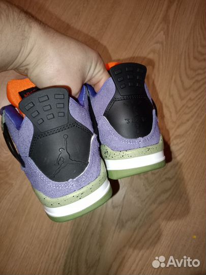 Кроссовки Jordan 4 фиолетовые Найк Аир Джордан