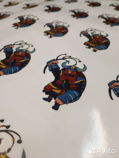 Печать наклеек, фигурные наклейки, стикерпаки