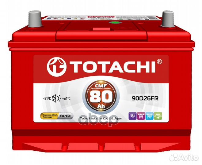 Акб totachi KOR CMF 80 FR 90D26FR 90180 totachi