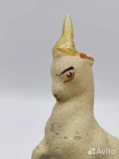 Ёлочная игрушка Золотое копытце на прищепке СССР