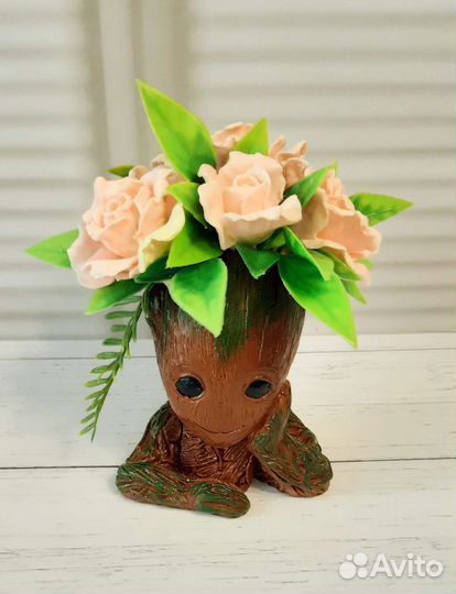 Букет роз из мыла