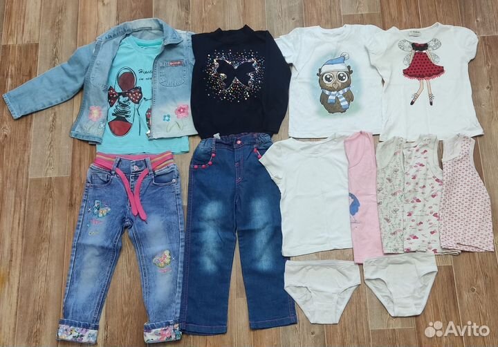 Детские вещи пакетом на девочку 104р