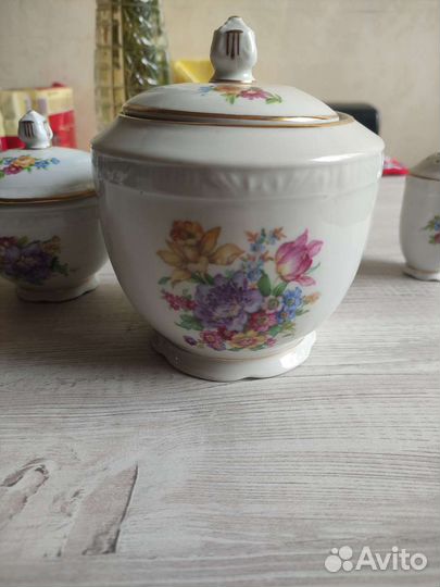 Соусница горчичница фарфор Польша