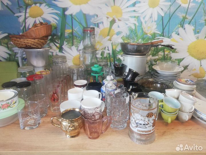 Посуда разная, посуда для дачи