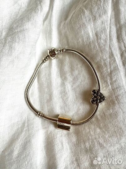 Браслет пандора с шармами pandora оригинал