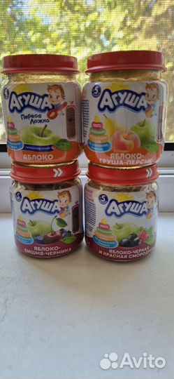 Детское фруктовое пюре агуша