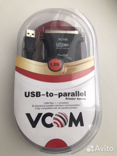 Кабель адаптер LPT на USB