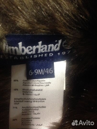 Новая шапка Timberland 46 6-9 мес
