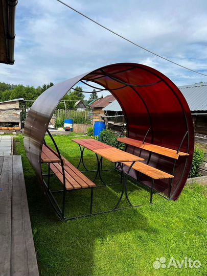 Беседка из поликарбоната