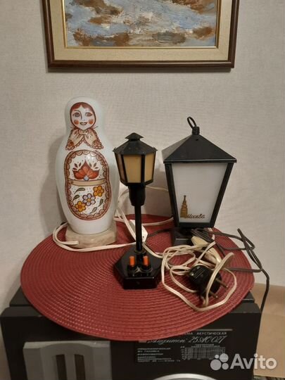 Светильник ночник лампа настольная СССР винтаж