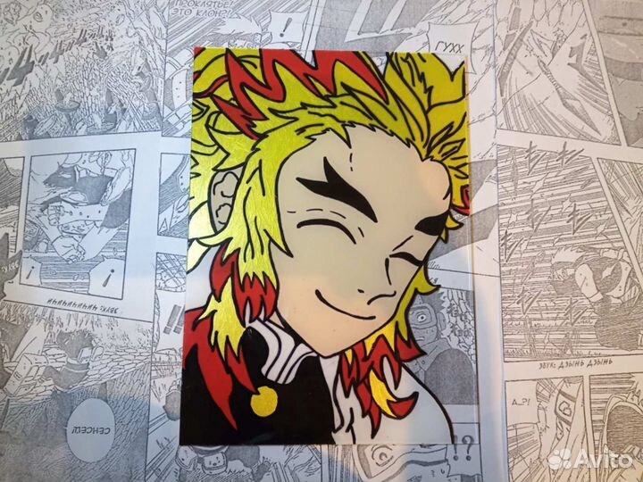 Роспись по стеклу. Картины. Аниме. Наруто