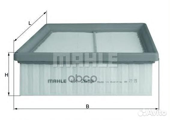 Фильтр воздушный LX2633 Mahle/Knecht