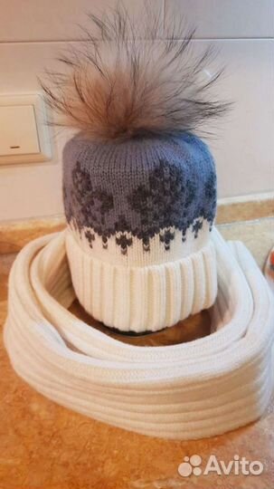 Комплект шапка+шарф