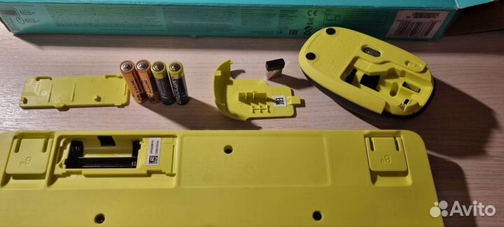 Беспроводная клавиатура и мышь logitech MK240 nano