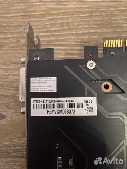 Видеокарта gtx 1050 ti 4gb
