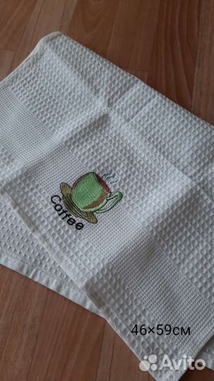 Полотенца кухонные вафельные махровые хб