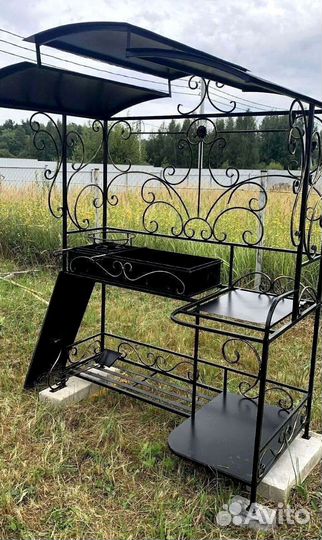 Мангал с печью