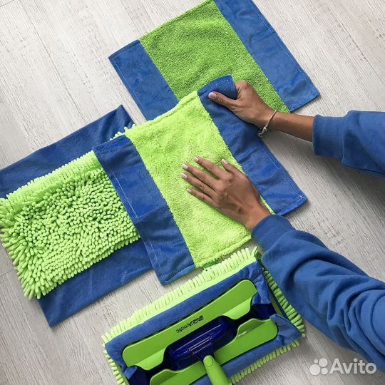 Универсальная швабра Гринвей с двумя насадками